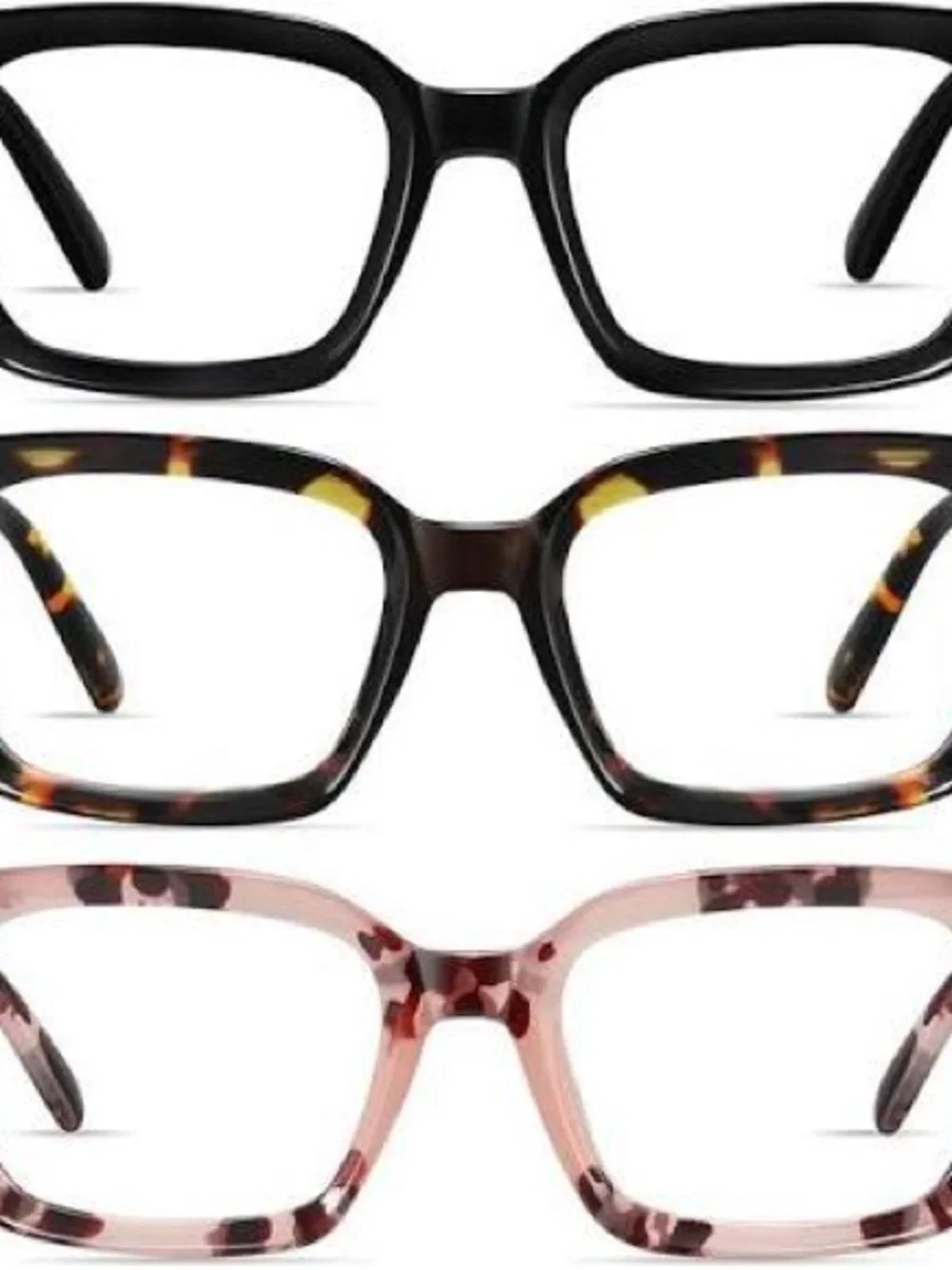 XVXV Women's Reading Glasses (Blue Light Blocking Readers) Black, Tortoise, Pink